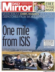 Daily Mirror (UK) Newspaper Front Page for 22 October 2016