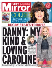 Daily Mirror (UK) Newspaper Front Page for 22 February 2020