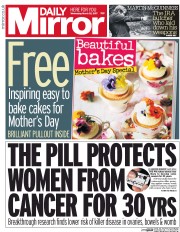 Daily Mirror (UK) Newspaper Front Page for 22 March 2017