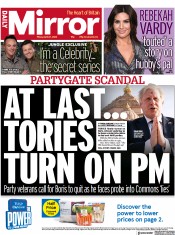 Daily Mirror (UK) Newspaper Front Page for 22 April 2022