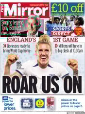 Daily Mirror (UK) Newspaper Front Page for 22 July 2023