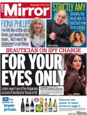 Daily Mirror front page for 22 September 2023