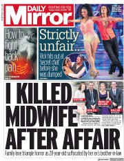 Daily Mirror (UK) Newspaper Front Page for 23 October 2018