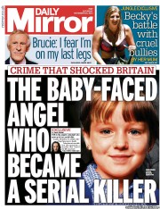 Daily Mirror Newspaper Front Page (UK) for 23 November 2013