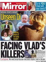 Daily Mirror (UK) Newspaper Front Page for 23 February 2023