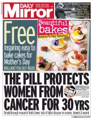 Daily Mirror (UK) Newspaper Front Page for 23 March 2017