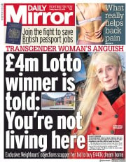 Daily Mirror (UK) Newspaper Front Page for 23 March 2018