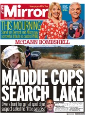 Daily Mirror front page for 23 May 2023
