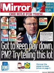 Daily Mirror front page for 23 June 2022