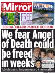 Daily Mirror (UK) Newspaper Front Page for 23 August 2021