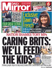 Daily Mirror (UK) Newspaper Front Page for 24 October 2020