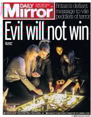 Daily Mirror (UK) Newspaper Front Page for 24 March 2017