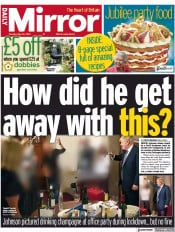 Daily Mirror (UK) Newspaper Front Page for 24 May 2022