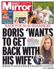 Daily Mirror (UK) Newspaper Front Page for 24 June 2019