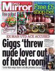 Daily Mirror (UK) Newspaper Front Page for 24 July 2021
