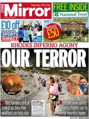 Daily Mirror (UK) Newspaper Front Page for 24 July 2023