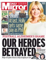 Daily Mirror (UK) Newspaper Front Page for 24 August 2017