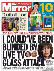 Daily Mirror (UK) Newspaper Front Page for 24 September 2015