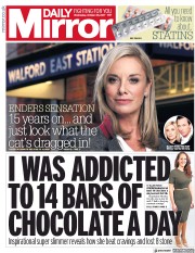 Daily Mirror (UK) Newspaper Front Page for 25 October 2017