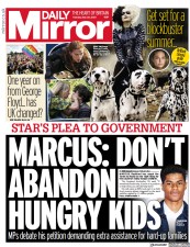 Daily Mirror (UK) Newspaper Front Page for 25 May 2021