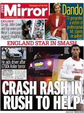 Daily Mirror front page for 25 September 2023