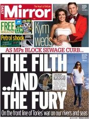 Daily Mirror (UK) Newspaper Front Page for 26 October 2021