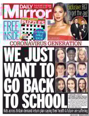 Daily Mirror (UK) Newspaper Front Page for 26 January 2021