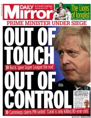 Daily Mirror (UK) Newspaper Front Page for 26 May 2021