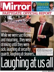 Daily Mirror (UK) Newspaper Front Page for 26 May 2022