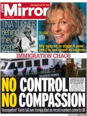 Daily Mirror (UK) Newspaper Front Page for 26 May 2023