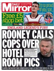 Daily Mirror (UK) Newspaper Front Page for 26 July 2021