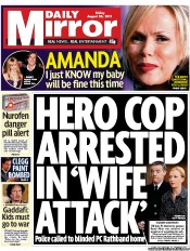Daily Mirror (UK) Newspaper Front Page for 26 August 2011