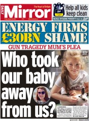 Daily Mirror (UK) Newspaper Front Page for 26 August 2022