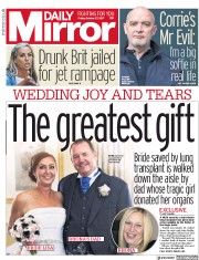 Daily Mirror (UK) Newspaper Front Page for 27 October 2017