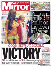 Daily Mirror (UK) Newspaper Front Page for 27 October 2018
