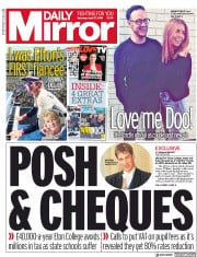 Daily Mirror (UK) Newspaper Front Page for 27 April 2019