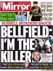 Daily Mirror (UK) Newspaper Front Page for 27 April 2023
