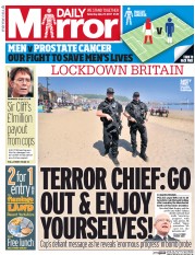 Daily Mirror (UK) Newspaper Front Page for 27 May 2017