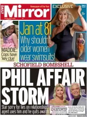 Daily Mirror front page for 27 May 2023