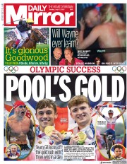 Daily Mirror (UK) Newspaper Front Page for 27 July 2021