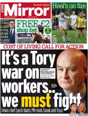 Daily Mirror (UK) Newspaper Front Page for 27 July 2022