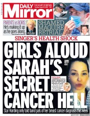 Daily Mirror (UK) Newspaper Front Page for 27 August 2020