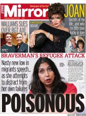 Daily Mirror front page for 27 September 2023