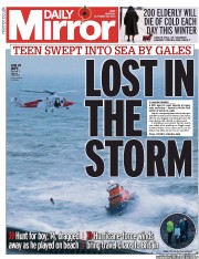 Daily Mirror (UK) Newspaper Front Page for 28 October 2013