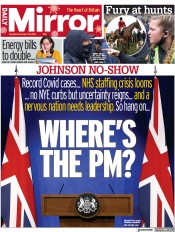 Daily Mirror (UK) Newspaper Front Page for 28 December 2021