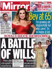 Daily Mirror (UK) Newspaper Front Page for 28 March 2022