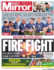 Daily Mirror (UK) Newspaper Front Page for 28 June 2018