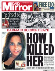 Daily Mirror (UK) Newspaper Front Page for 28 July 2016