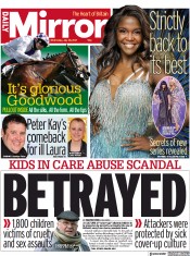 Daily Mirror (UK) Newspaper Front Page for 28 July 2021