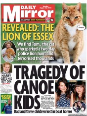 Daily Mirror (UK) Newspaper Front Page for 28 August 2012